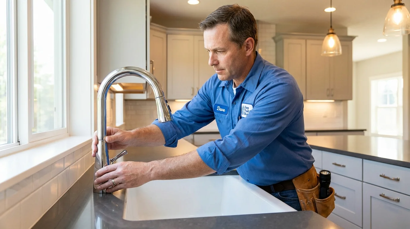 Kitchen faucet installation by Johns Plumbing LLC in Cohoes