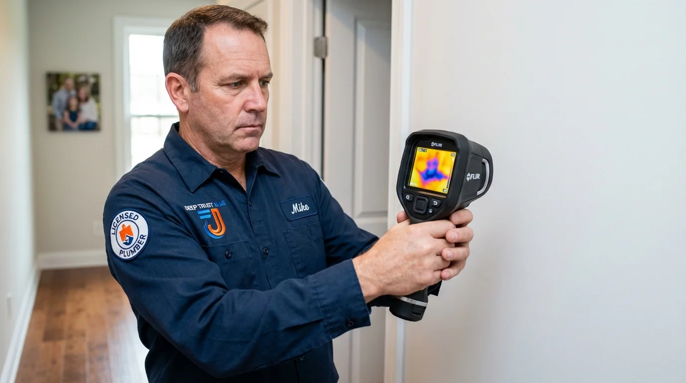 Thermal imaging leak detection by Johns Plumbing LLC in Cohoes